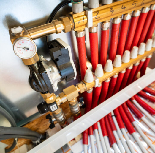 Distributor of Central underfloor heating system